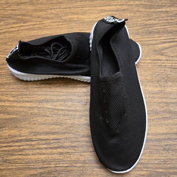 RT SPORT Women's Black w/White Sole Walking Sneakers w/Laces - Size 7.5M - Picture 7 of 15